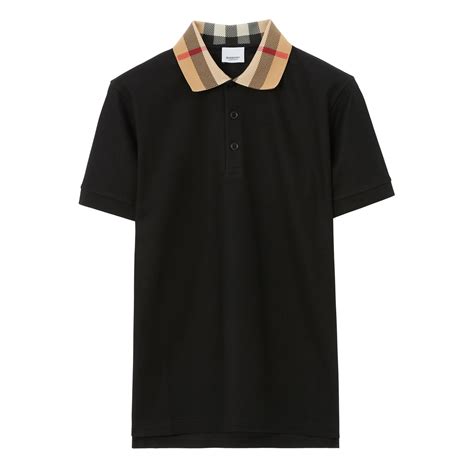 polo burberry nera dobban|Burberry Designer Polo Shirts for Men: Short & Long Sleeves.